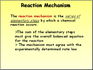 The Reaction Mechanism