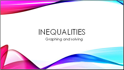 Maths Inequalities