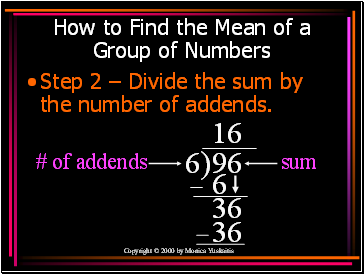 How to Find the Mean of a Group of Numbers