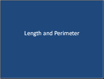Perimeter and Measurements