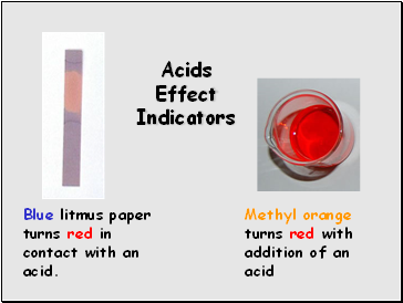 Acids Effect Indicators