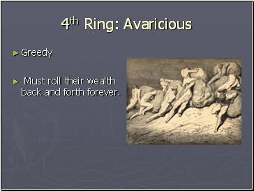 4th Ring: Avaricious