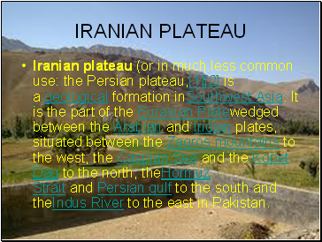 IRANIAN PLATEAU