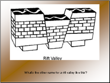 Whats the other name for a rift valley like this?