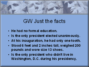 GW Just the facts