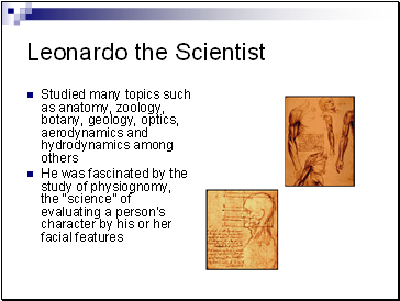 Leonardo the Scientist