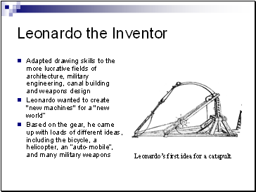 Leonardo the Inventor