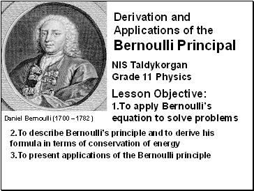 Daniel Bernoulli (1700  1782)