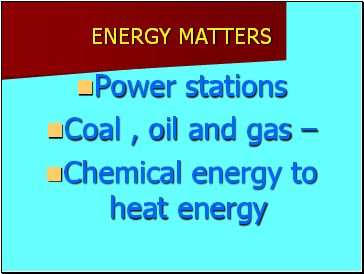 ENERGY MATTERS