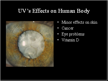 UVs Effects on Human Body