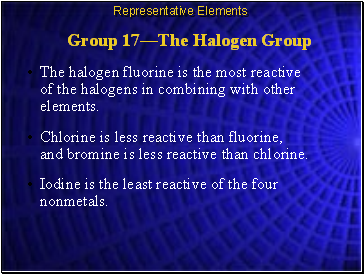 Group 17The Halogen Group