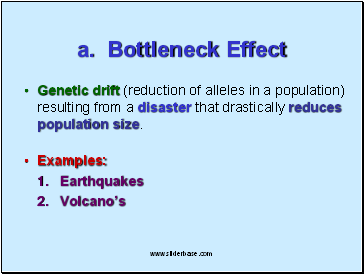 a. Bottleneck Effect