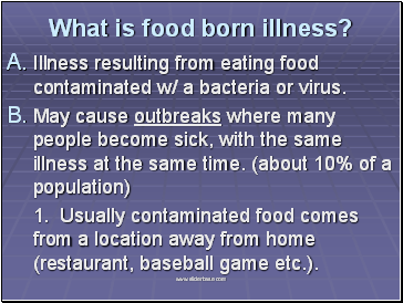 What is food born illness?