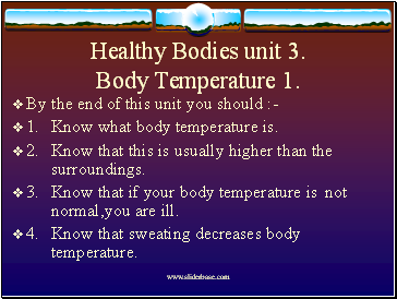 Healthy bodies part 2