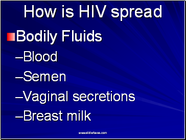 How is HIV spread